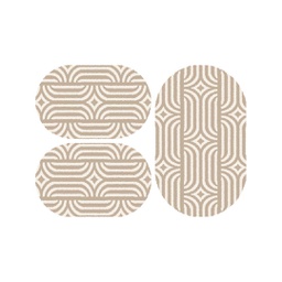 بالاص 96350 (بيضوي, ( O 80X130 + 2O 65X100 ), بيج)