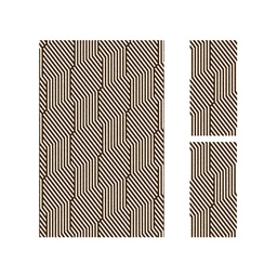 PALACE 97500 (Rectangulaire, ( T 160X220 + 2T 60X110 ), MARRON CAFE)