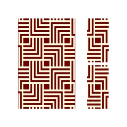 PALACE 97520 (Rectangular, ( T 160X220 + 2T 60X110 ), BORDEAUX)