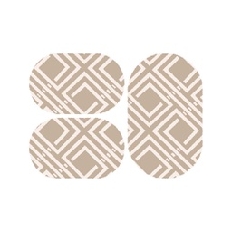 PALACE 97490 (Ovale, ( O 80X130 + 2O 65X100 ), BEIGE)