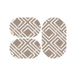 PALACE 97490 (Oval, ( O 80X130 + 2O 65X100 ), IVOIRE)