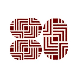 بالاص 97520 (بيضوي, ( O 80X130 + 2O 65X100 ), أحمر عنابي)