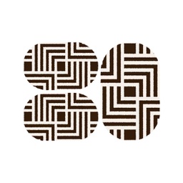 PALACE 97520 (Ovale, ( O 80X130 + 2O 65X100 ), MARRON CAFE)