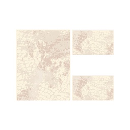 DUBAI 93551 (Rectangulaire, ( T 100X130 + 2T 60X100 ), CREME)