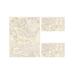 DUBAI 97371 (Rectangulaire, ( T 100X130 + 2T 60X100 ), CREME)