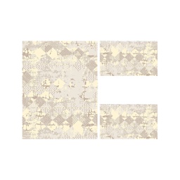 DUBAI 97411 (Rectangular, ( T 100X130 + 2T 60X100 ), IVOIRE)