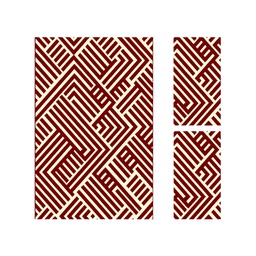 PALACE 97480 (Rectangular, ( T 150X230 + 2T 60X115 ), BORDEAUX)