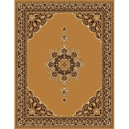 NOUR 51690 (Rectangulaire, 300X400, MARRON MIEL)
