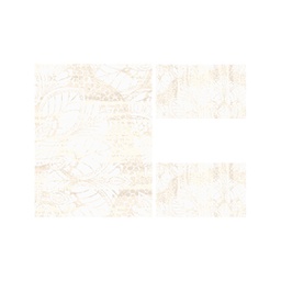 MADRID 93680 (Rectangular, ( T 100X130 + 2T 60X100 ), ECRU SHRINK - CHAMPAGNE)