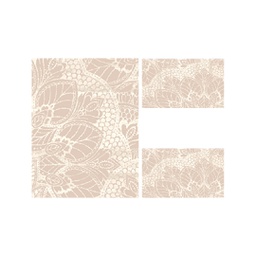 MADRID 93680 (Rectangular, ( T 100X130 + 2T 60X100 ), ECRU SHRINK_BRONZE)