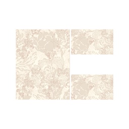 MADRID 93690 (Rectangular, ( T 100X130 + 2T 60X100 ), ECRU SHRINK - IVOIRE)