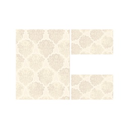 MADRID 97450 (Rectangulaire, ( T 100X130 + 2T 60X100 ), ECRU SHRINK - CHAMPAGNE)