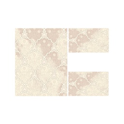 MADRID 97450 (Rectangulaire, ( T 100X130 + 2T 60X100 ), ECRU SHRINK_BRONZE)