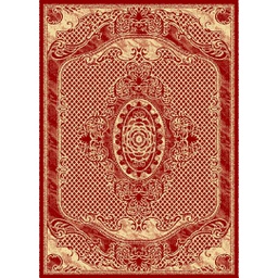 ميلودي 86614 (مستطيل, 165X230, أحمر عنابي / قشدي)