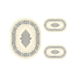 مرسين 94800 (بيضوي, ( O 100X130 + 2O 60X100 ), رمادي قاتم)