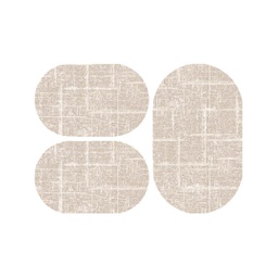 ANKARA 98450 (Ovale, ( O 80X130 + 2O 65X100 ), BEIGE)