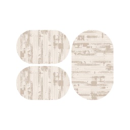 ANKARA 98480 (Oval, ( O 80X130 + 2O 65X100 ), CREME)