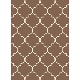 MELODIE 9789B (Rectangulaire, 190X275, MARRON BRONZE_IVOIRE)