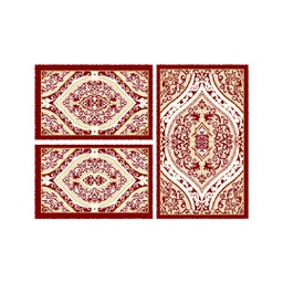 BRAGA 95650 (Rectangular, ( T 80X130 + 2T 65X100 ), BORDEAUX)