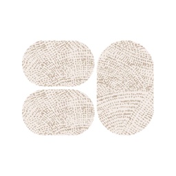 بالاص 98330 (بيضوي, ( O 80X130 + 2O 65X100 ), بيج)