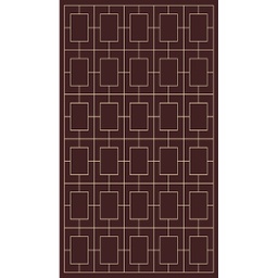 ميلودي 9796B (مستطيل, 190X350, لون القهوة البني / عاجي)