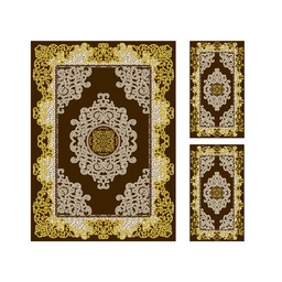 PLAZA 92355 (Rectangular, ( T 160X220 + 2T 60X110 ), MARRON CAFE)