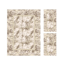MUGLA 96520 (Rectangulaire, ( T 160X220 + 2T 60X110 ), ECRU SHRINK_BRONZE)
