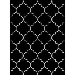 ميلودي 9789B (مستطيل, 190X275, أسود / رمادي فاتح)