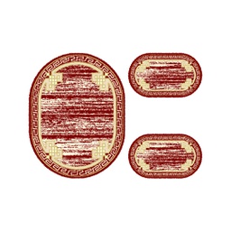 براغا 98730 (بيضوي, ( O 100X130 + 2O 60X100 ), أحمر عنابي)