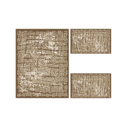 ANKARA 98460 (Rectangulaire, ( T 100X130 + 2T 60X100 ), MARRON CAFE)