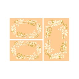 PLAZA 92361 (Rectangular, ( T 80X130 + 2T 65X100 ), SAUMON)