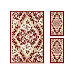 BRAGA 95660 (Rectangular, ( T 150X230 + 2T 60X115 ), BORDEAUX)