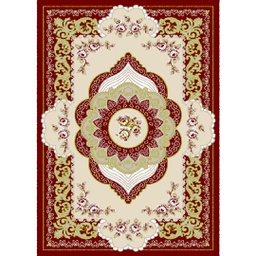 VALENCIA 93000 (Rectangular, 200X280, BORDEAUX_CREME)