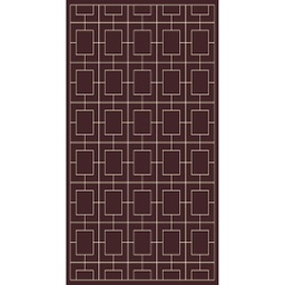 MELODIE 9796B (Rectangular, 190X400, MARRON CAFE_IVOIRE)