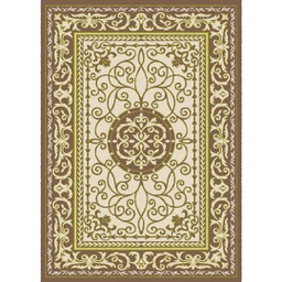 VALENCIA 92580 (Rectangulaire, 200X280, MARRON BRONZE_CREME)