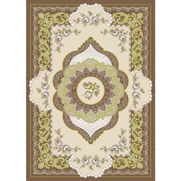 VALENCIA 93000 (Rectangulaire, 200X280, MARRON BRONZE_CREME)