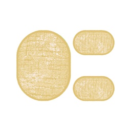 ANKARA 98460 (Oval, ( O 100X130 + 2O 60X100 ), MARRON MIEL)