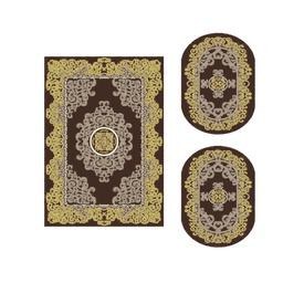 بلازا 9235F (مجموعات مختلفة, ( T 155X220 + 2O 90X55 ), لون القهوة البني)