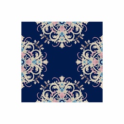 AMIRA 0717D (Rectangular, 100X100, BLEU NUIT, Tuft)
