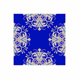 أميرة 0717D (مستطيل, 100X100, أزرق, تفت)