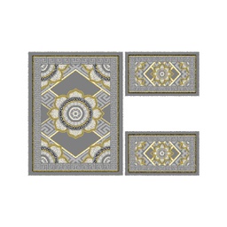 AZHAR 98870 (Rectangulaire, ( T 100X130 + 2T 60X100 ), GRIS FONCE)
