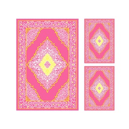 AZHAR 97150 (Rectangular, ( T 150X220 + 2T 60X110 ), ROSE BONBON)