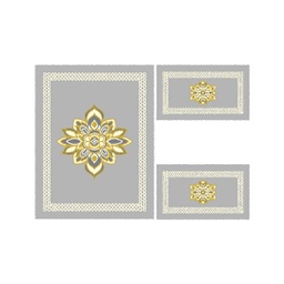AZHAR 97160 (Rectangular, ( T 100X130 + 2T 60X100 ), GRIS CLAIRE)