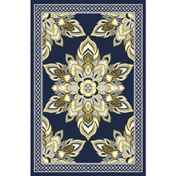 AZHAR 97160 (Rectangular, 190X270, BLEU NUIT)