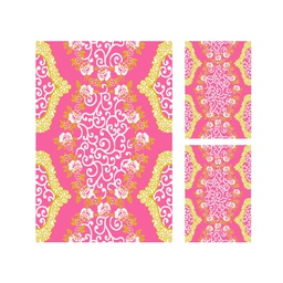 AZHAR 98820 (Rectangular, ( T 150X220 + 2T 60X110 ), ROSE BONBON)