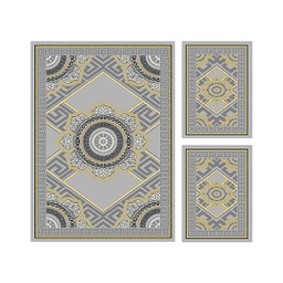 AZHAR 98870 (Rectangulaire, ( T 150X220 + 2T 60X110 ), GRIS CLAIRE)
