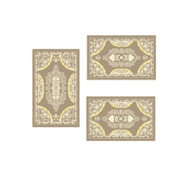بلازا 92371 (مستطيل, ( T 80X130 + 2T 65X100 ), عاجي)