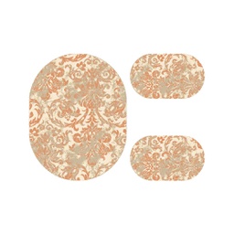 ANKARA A1190 (Oval, ( O 100X130 + 2O 60X100 ), BRIQUE)