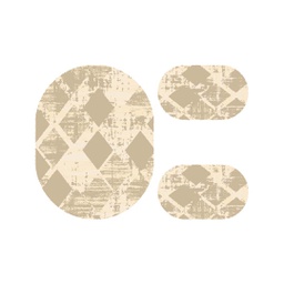 أنقرة A1150 (بيضوي, ( O 100X130 + 2O 60X100 ), عاجي)
