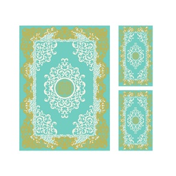 بلازا 9235F (مستطيل, ( T 160X220 + 2T 60X110 ), أزرق)